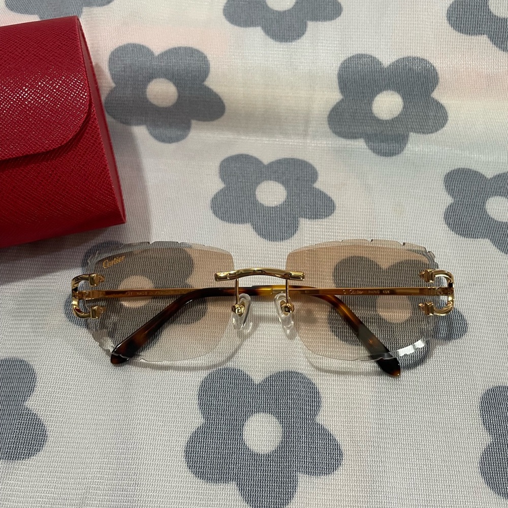 Cartier C de Cartier Rimless Sunglasses
